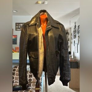 Send size 40 extra tall Cooper leather jacket